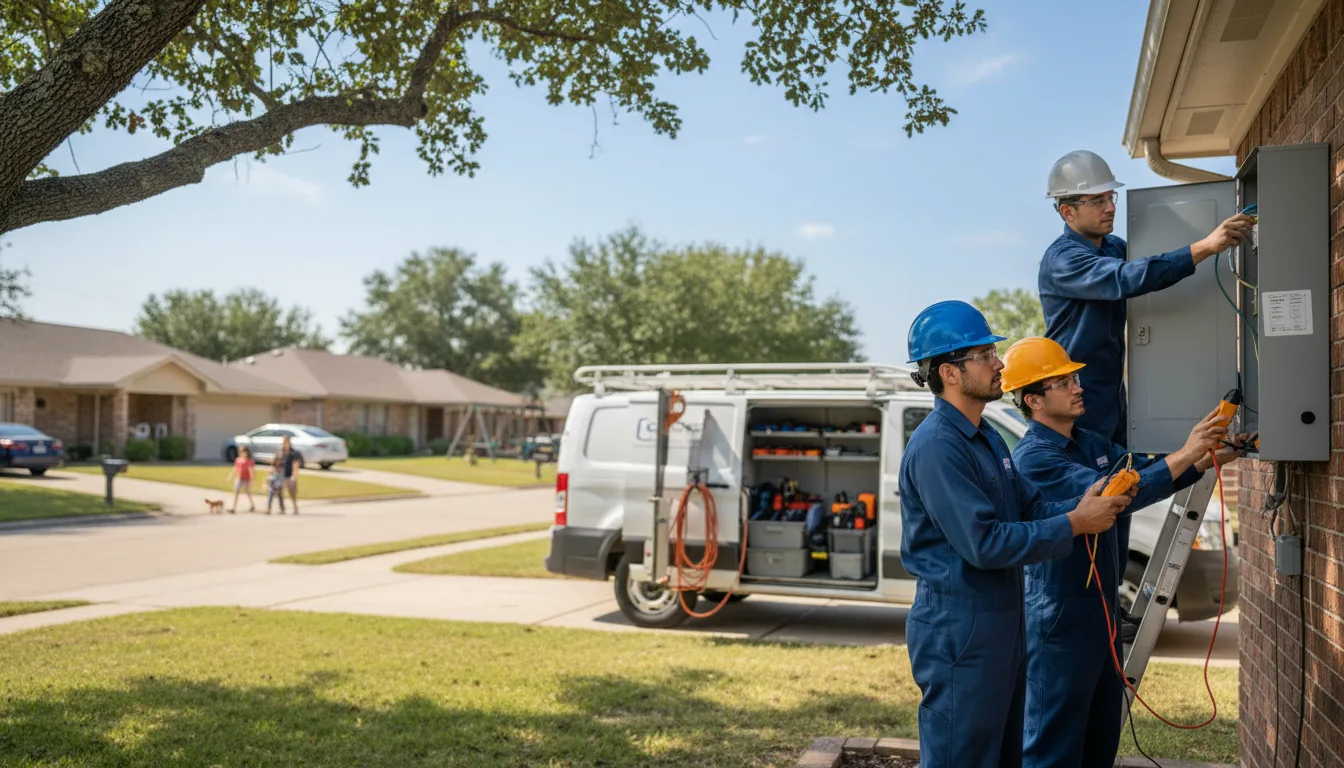 Certified electrician providing emergency electrical services in Weatherford, OK